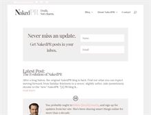 Tablet Screenshot of nakedpr.com